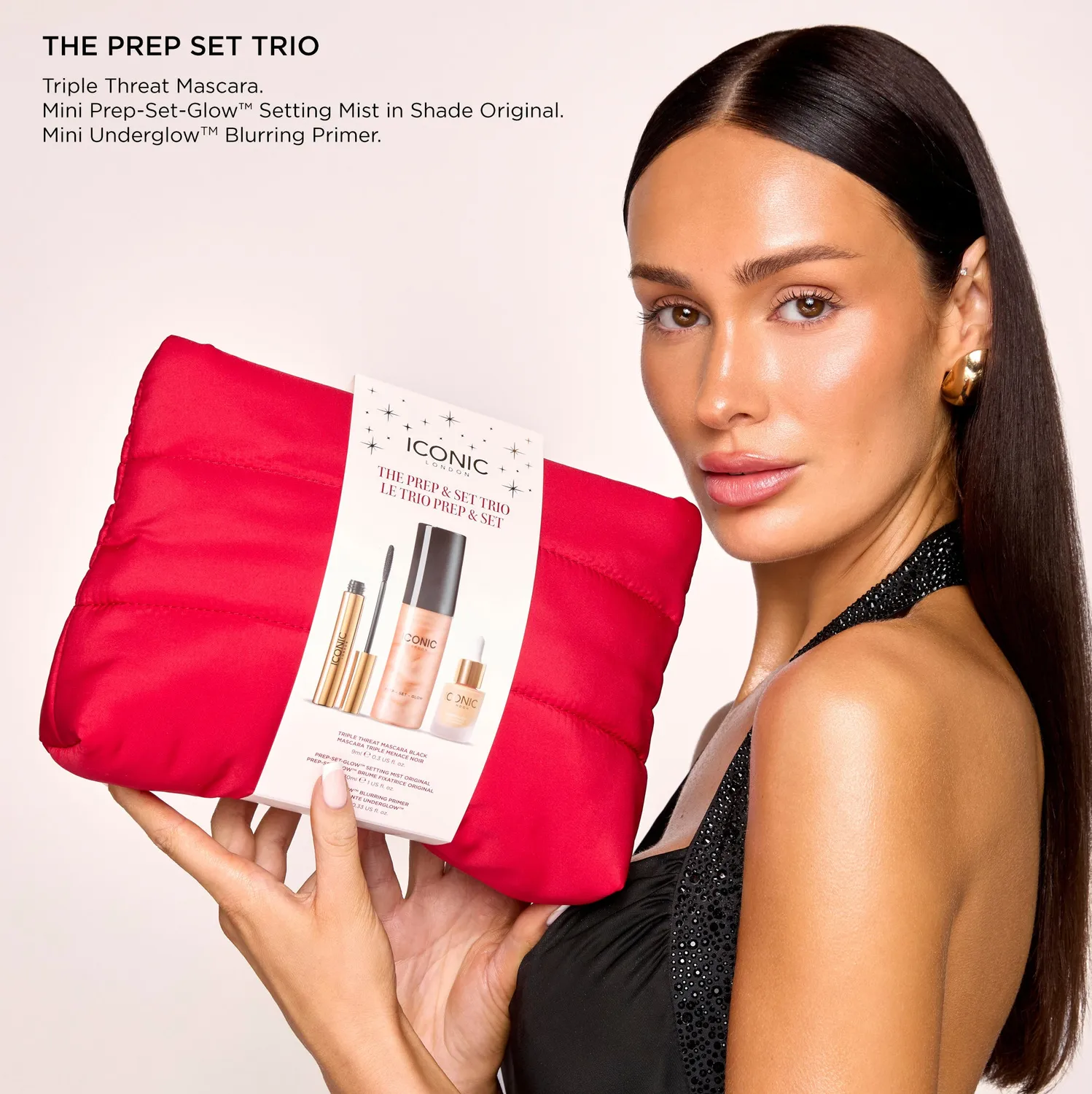 Iconic London Prep & Set Trio pochette 3 pezzi feste