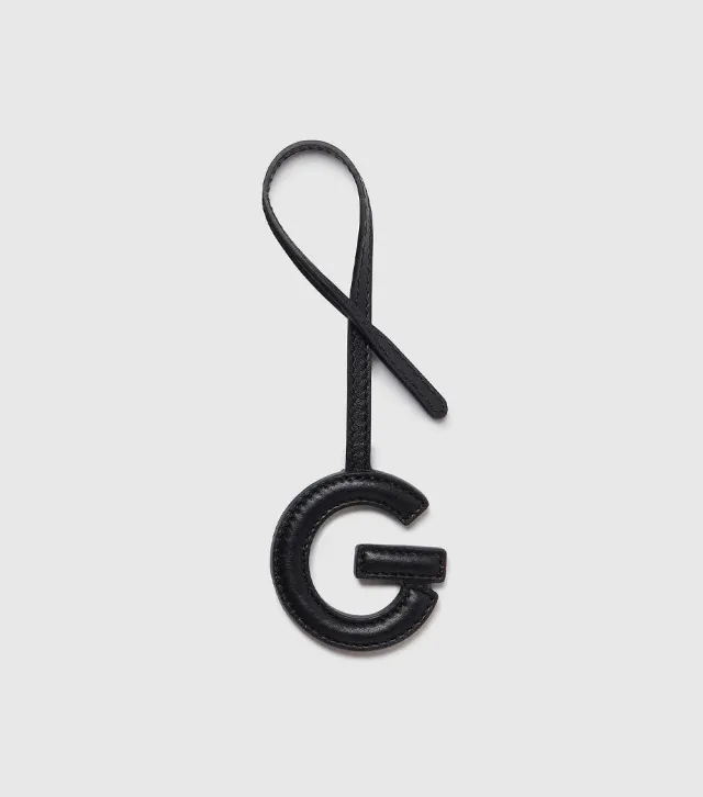 Westman Atelier Alphabet Charm charm borsa nero in pelle vegana