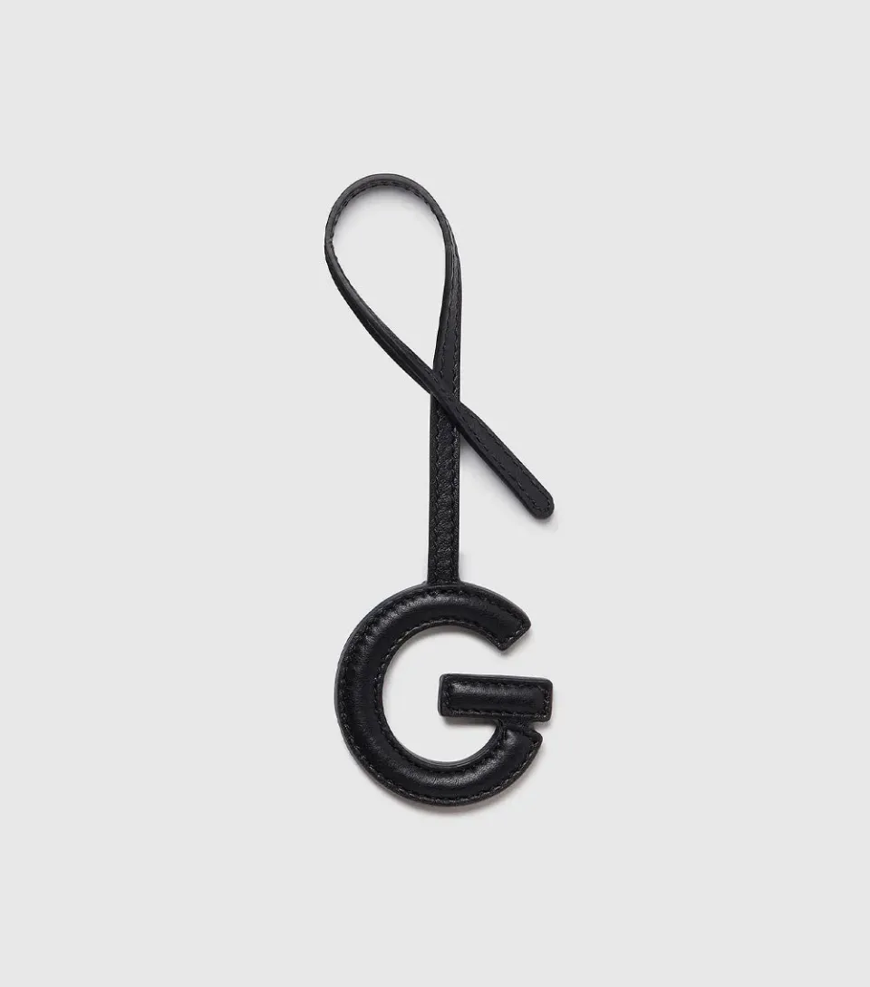 Westman Atelier Alphabet Charm charm borsa nero in pelle vegana