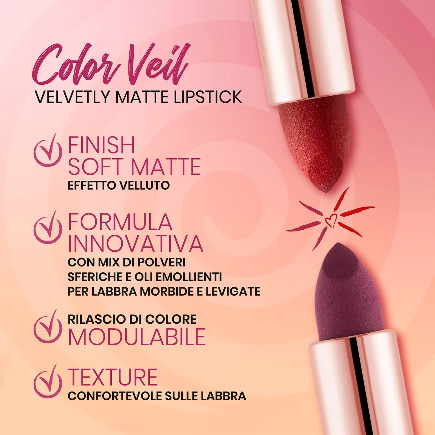 Wakeup Cosmetics Color Veil Only Me 02 rossetto matte velluto