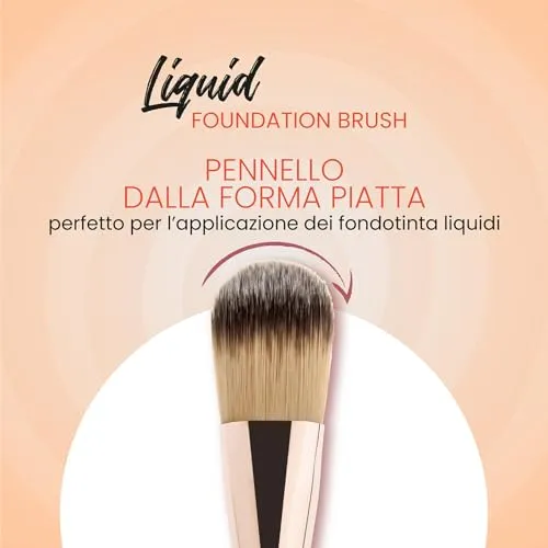 Wakeup Cosmetics 118 Pennello Piatto Fondotinta Liquido