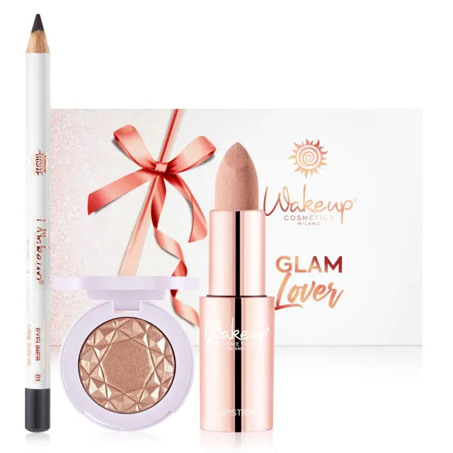 Wakeup Cosmetics Glam Lover kit trucco labbra occhi 3 pz