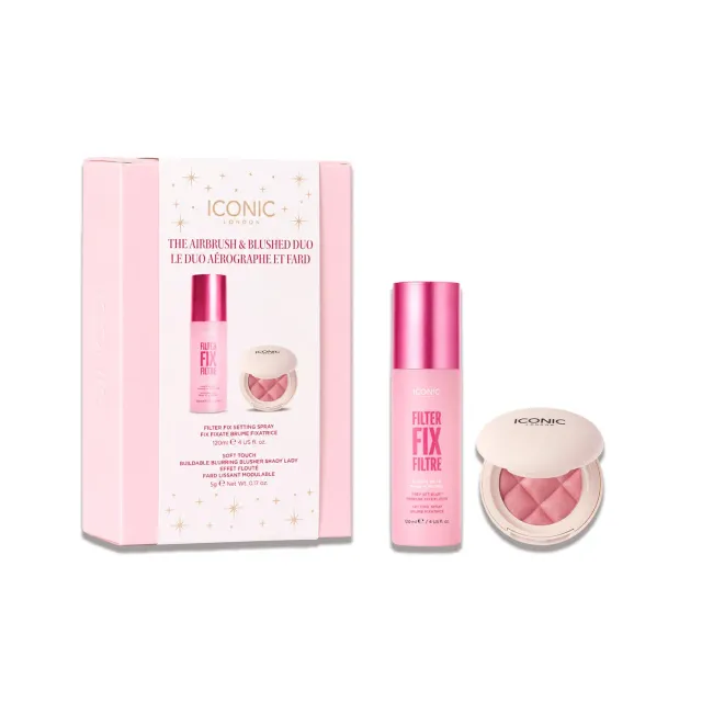 Iconic London Airbrush & Blushed Duo cofanetto trucco Shady Lady effetto blur