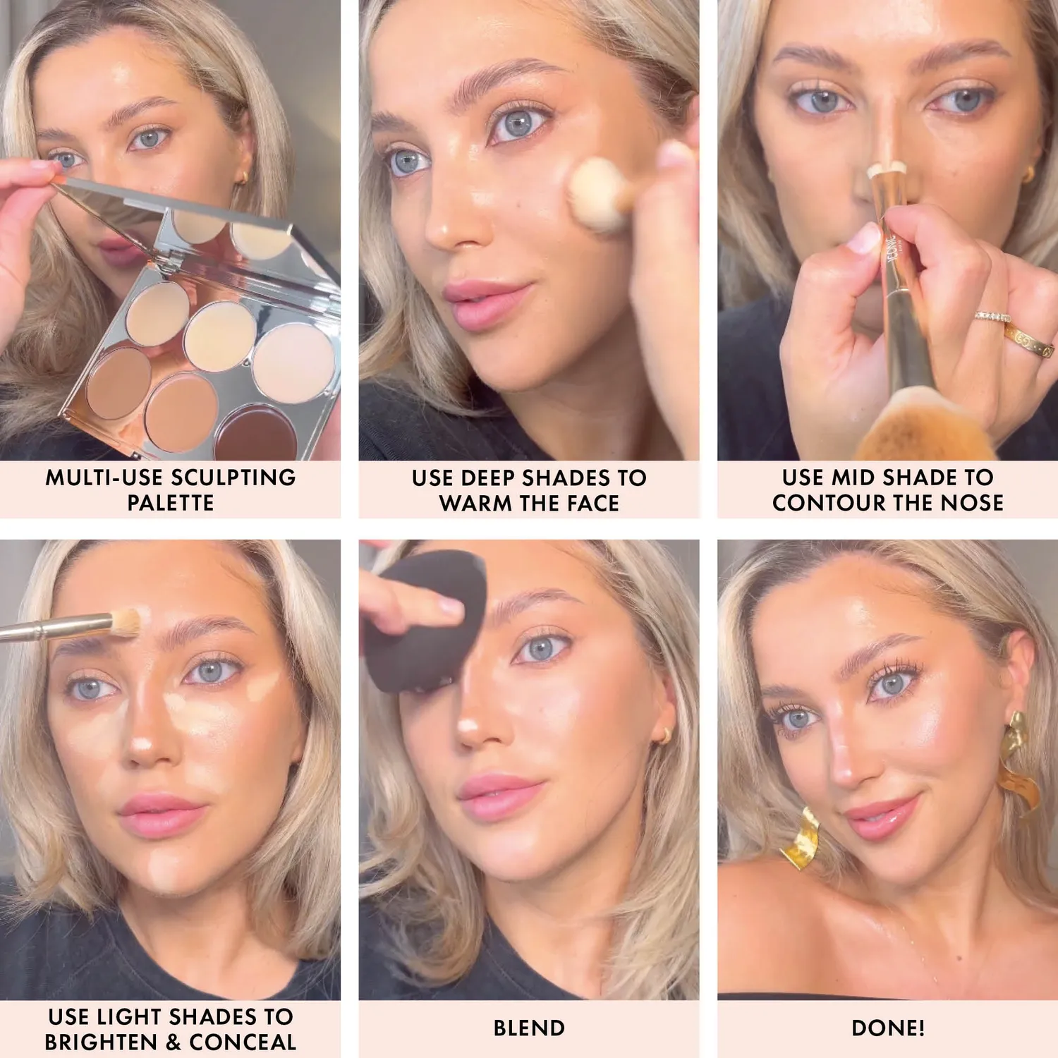 Iconic London Multi Use Sculpting Palette contour viso cremoso