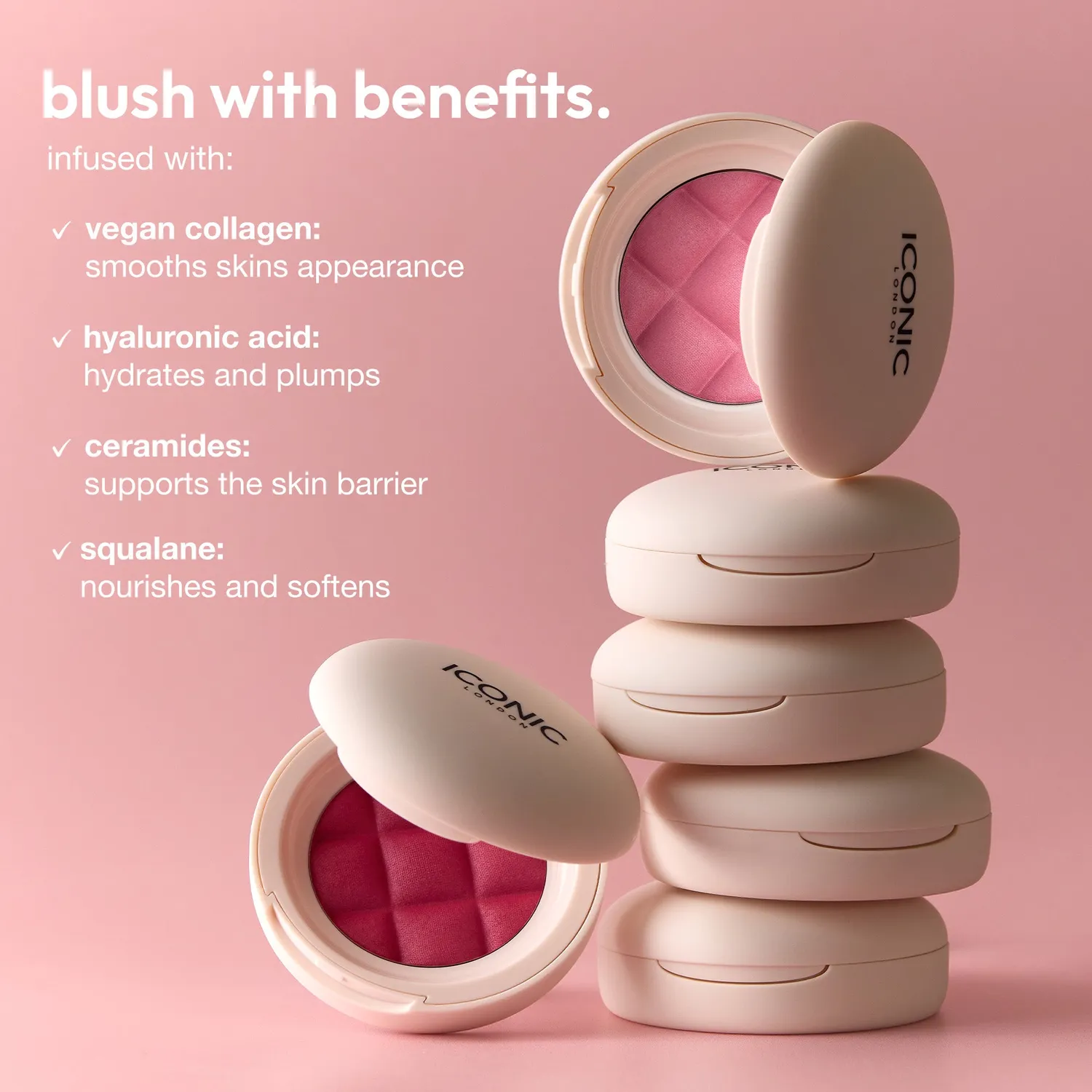 Iconic London Soft Touch blush crema-polvere effetto blur