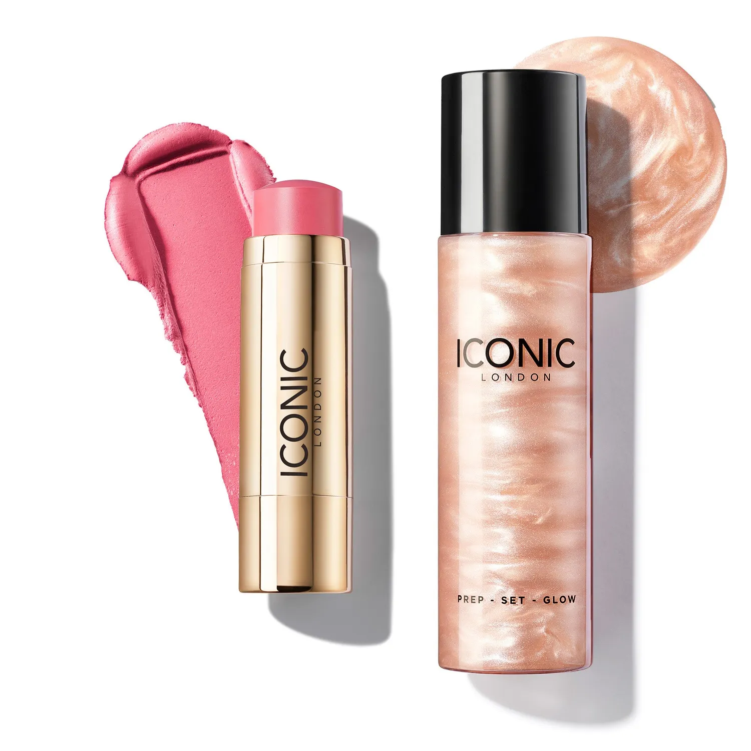 Iconic London Prep-Set-Glow + Blurring Blush Set Daiquiri Rose