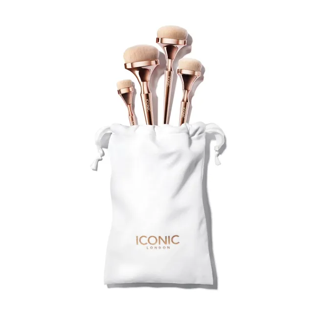 Iconic London HD Blend Base set pennelli viso 4 pezzi
