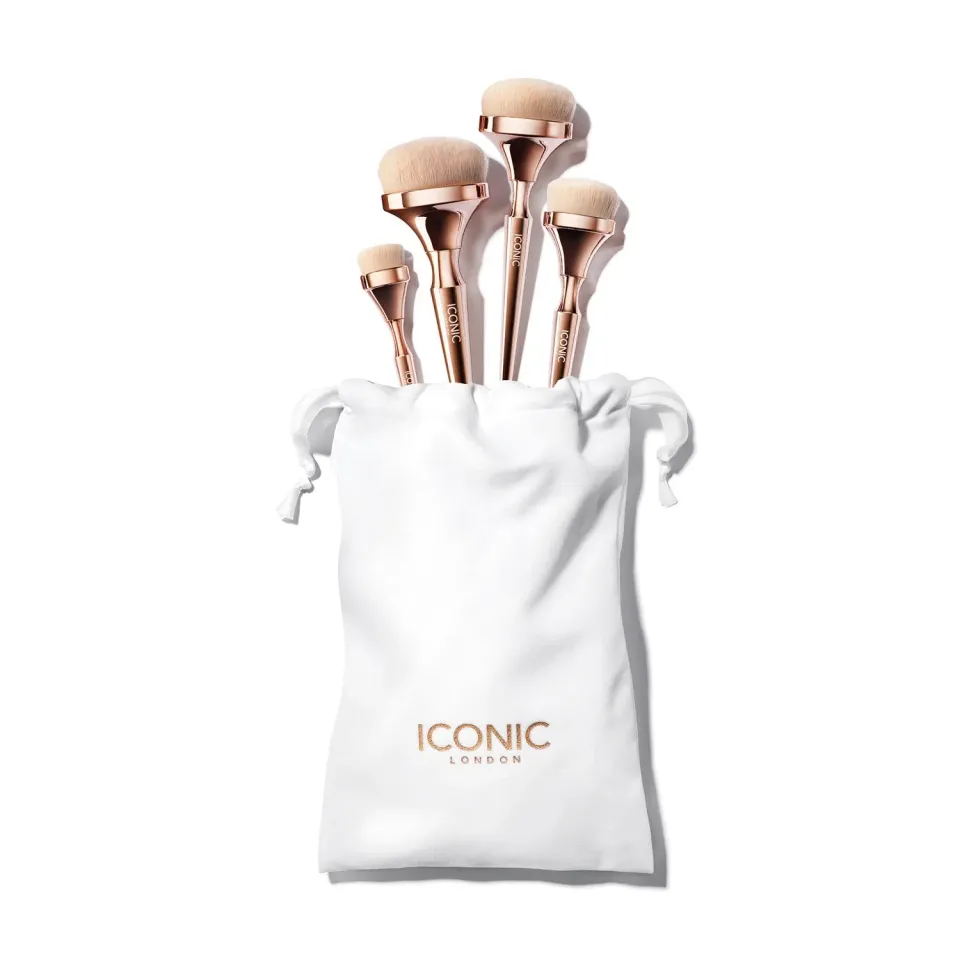 Iconic London HD Blend Base set pennelli viso 4 pezzi
