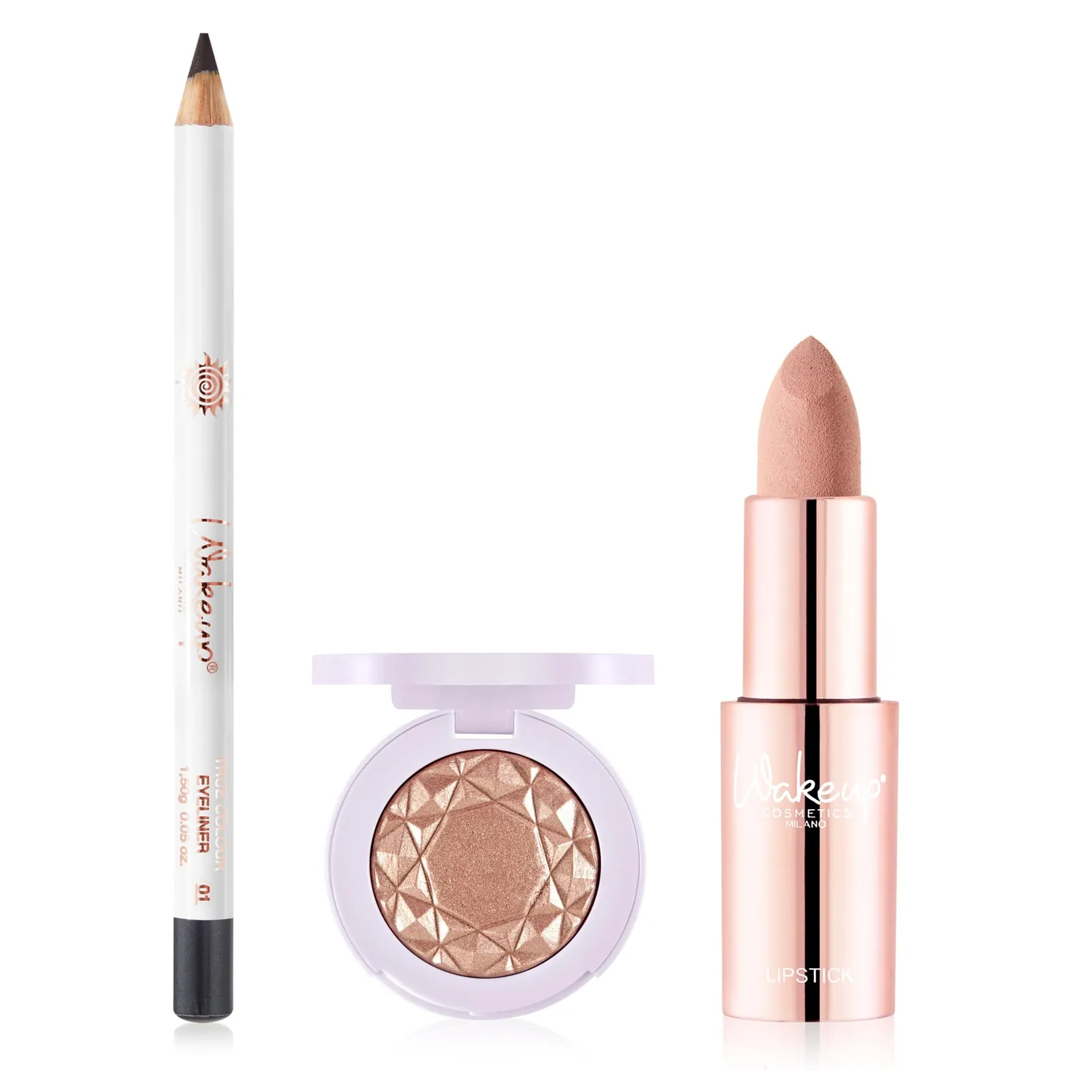 Wakeup Cosmetics Glam Lover kit trucco labbra occhi 3 pz