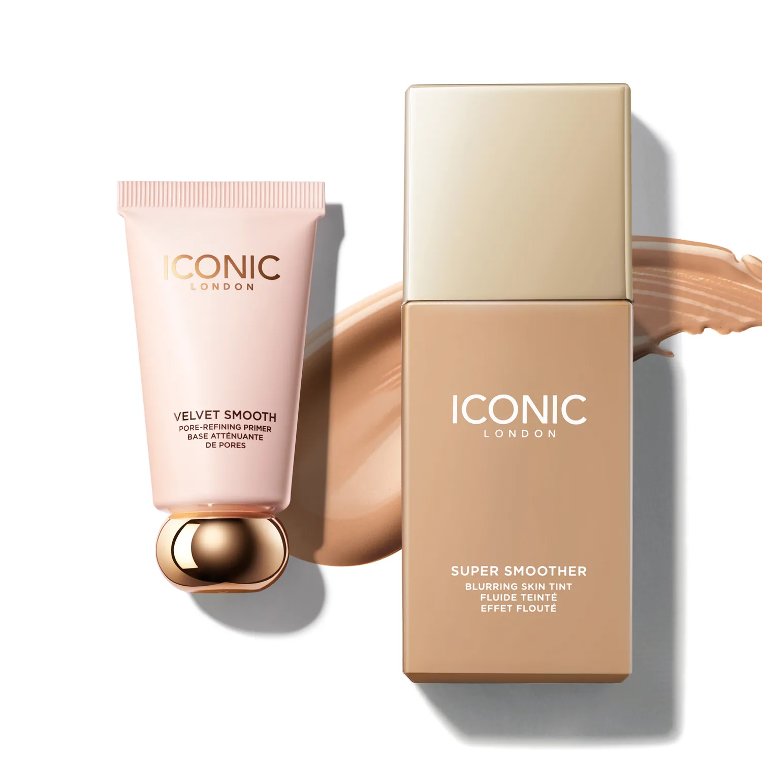 Iconic London Satin Skin Duo kit viso Cool Fair opaco