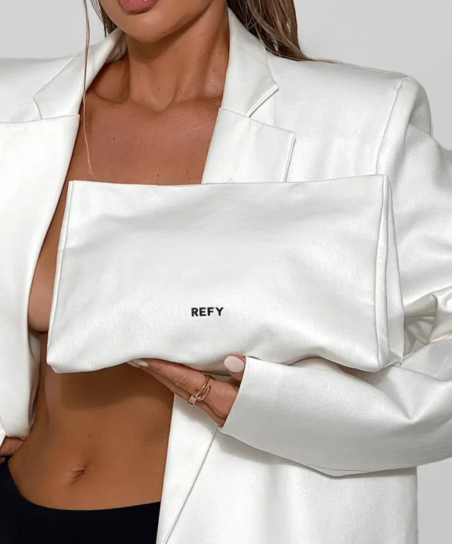 Refy Signature Bag borsa bianca pulibile