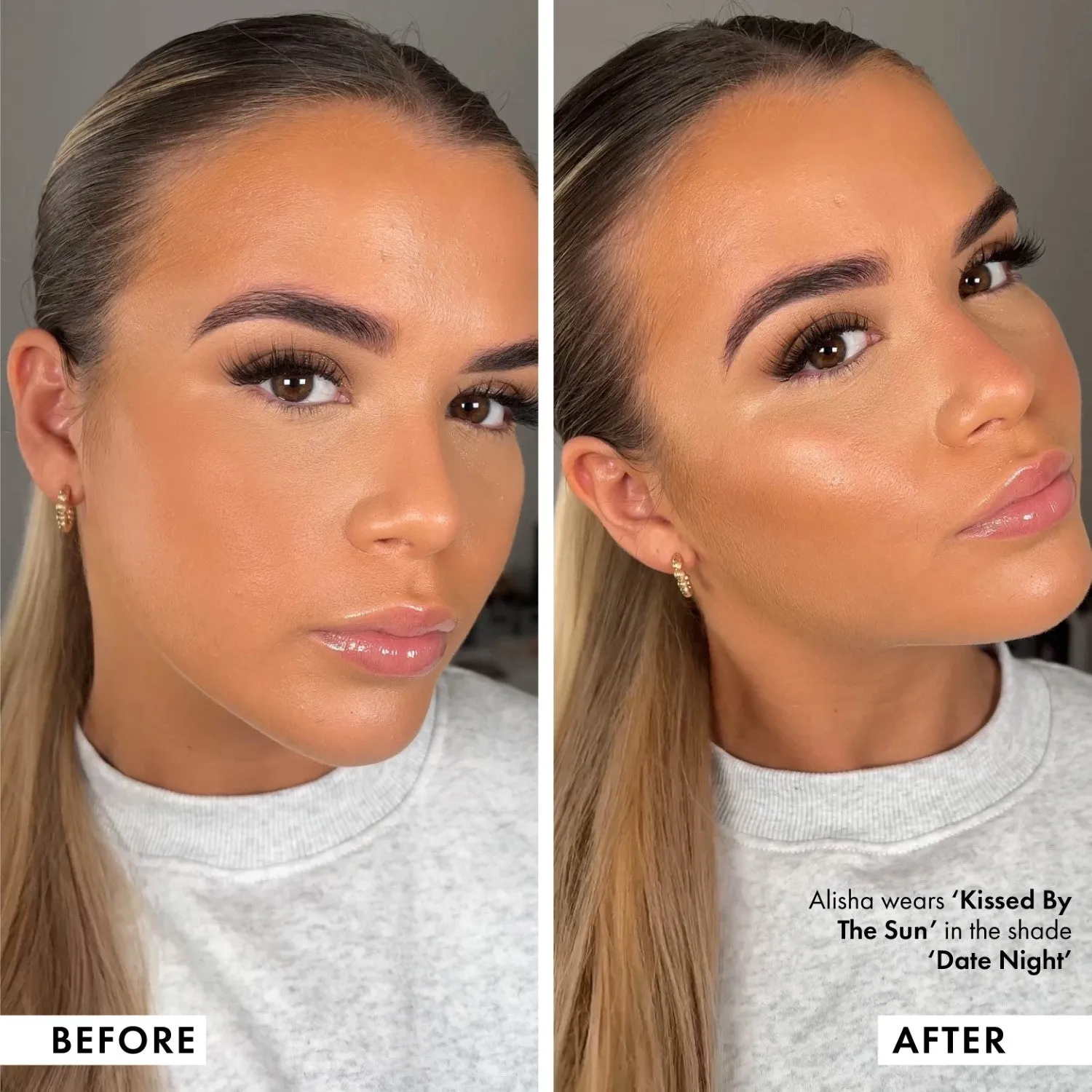 Iconic London Kissed By The Sun blush bronzer 3 in 1 glow
