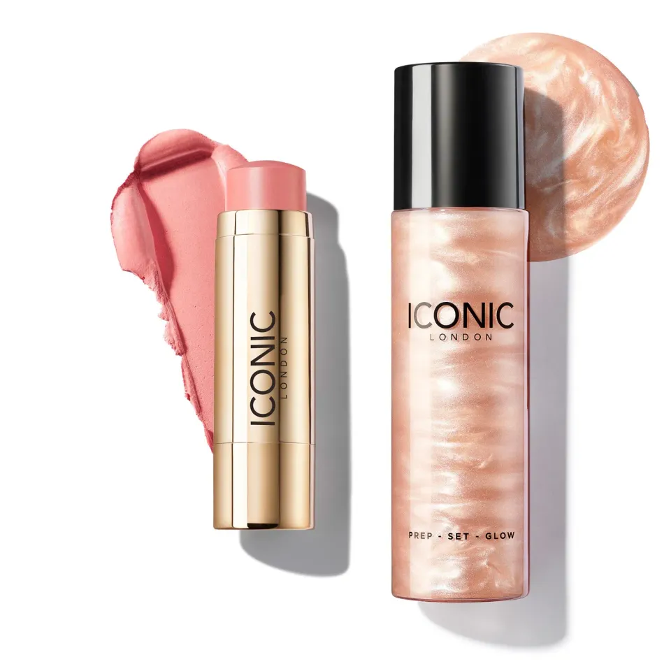 Iconic London Prep-Set-Glow + Blurring Blush Set Daiquiri Rose