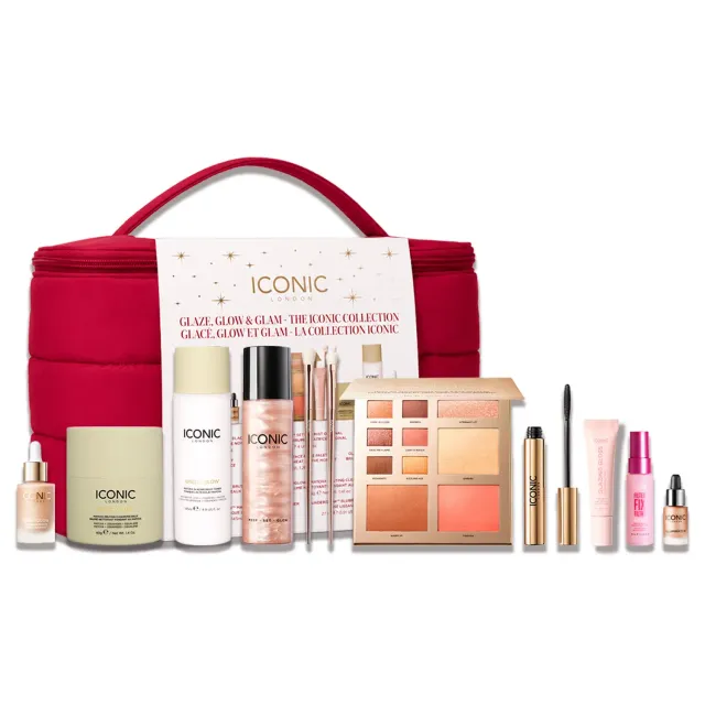 Iconic London Glaze Glow Glam set trucco 10 pezzi Original