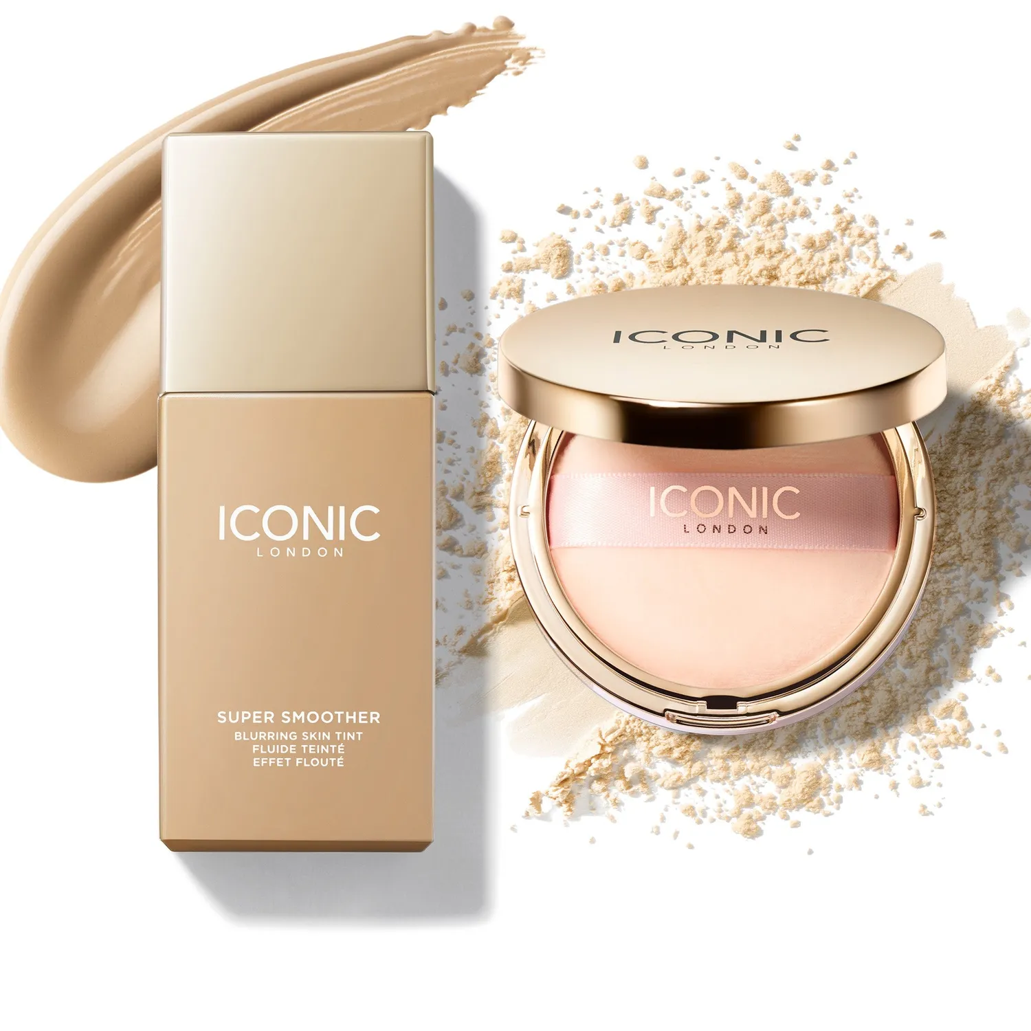Iconic London Flawless Finish Duo Bundle set trucco Cool Fair blur
