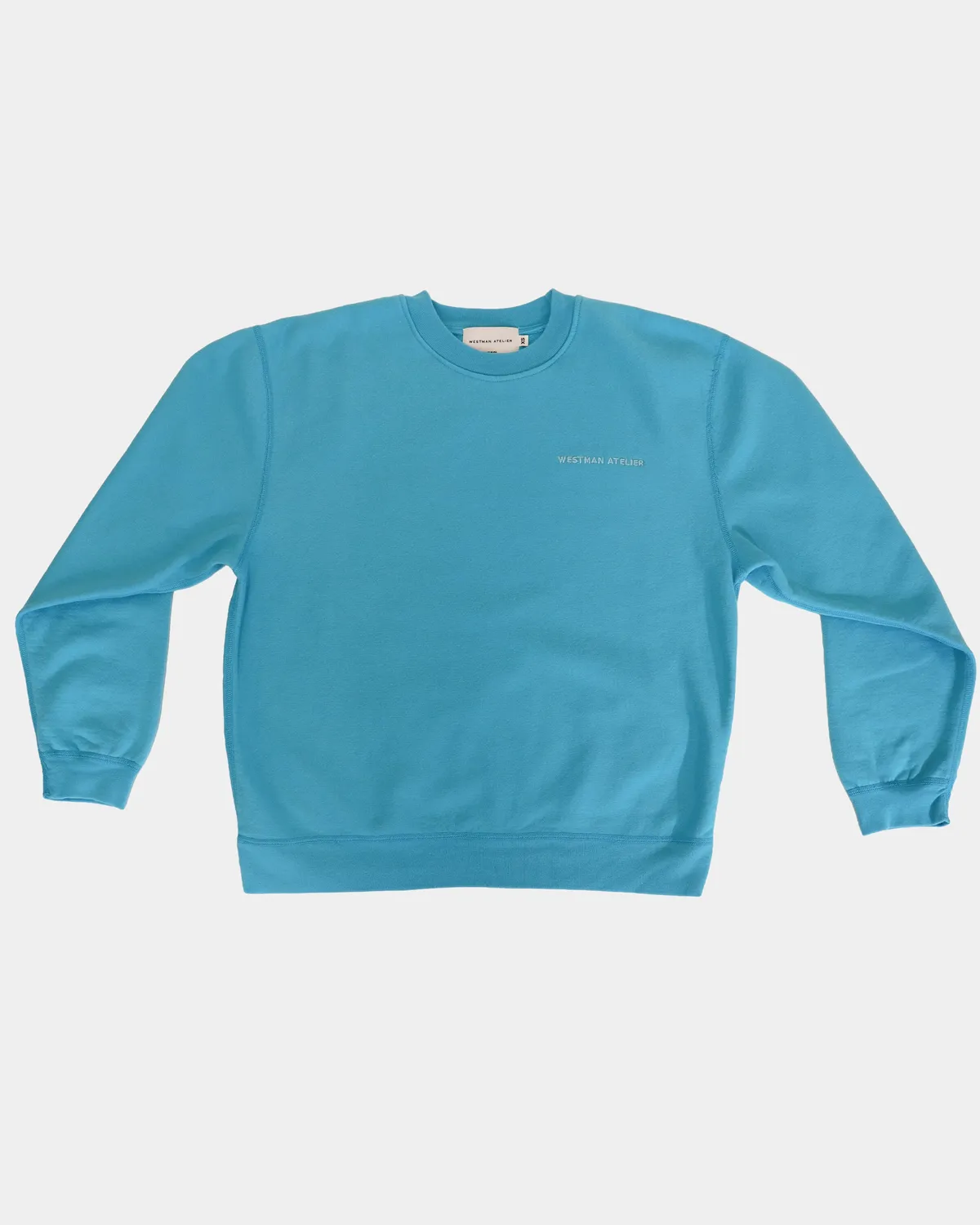 Westman Atelier The Crewneck felpa Turquoise cotone