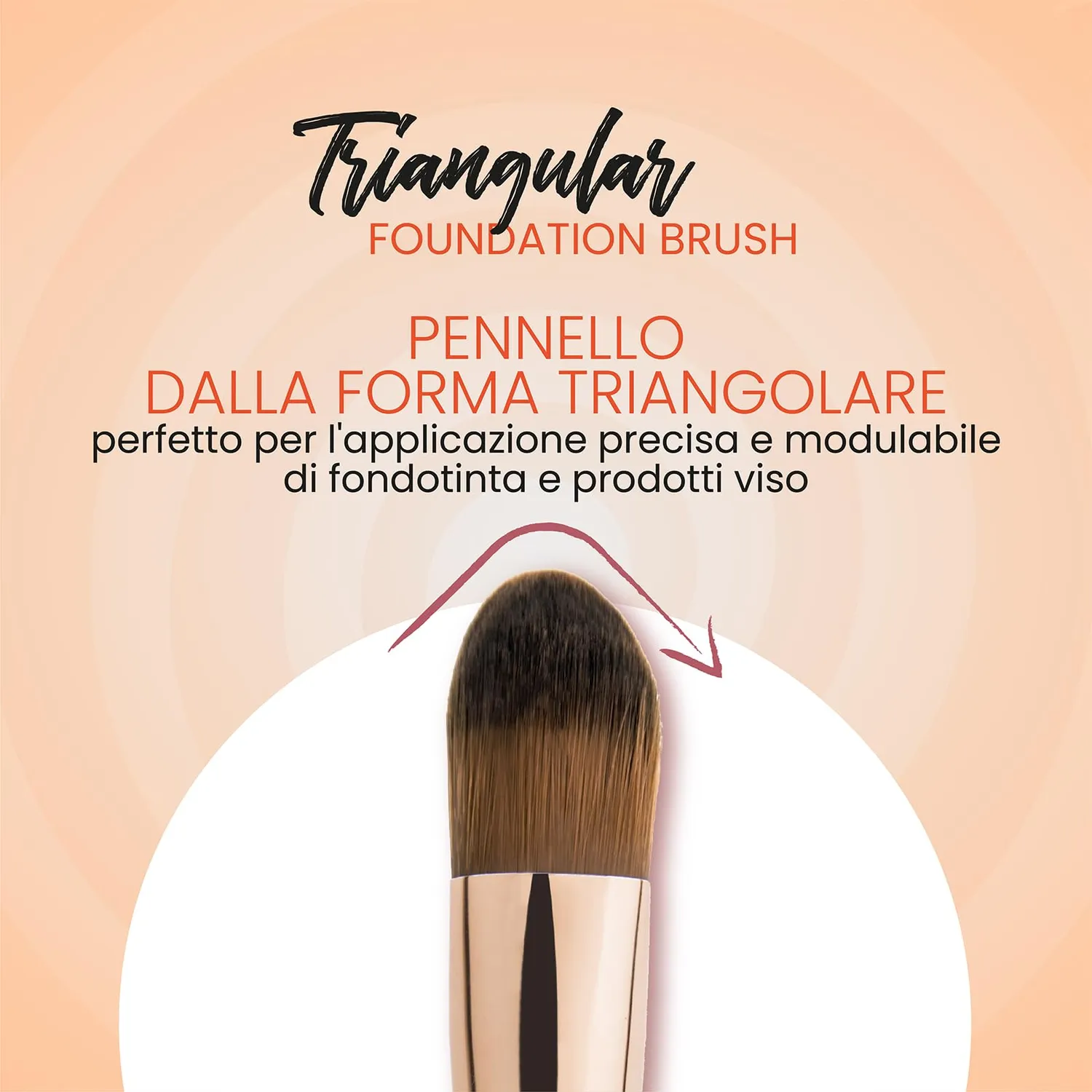 Wakeup Cosmetics #122 Pennello Fondotinta Triangolare