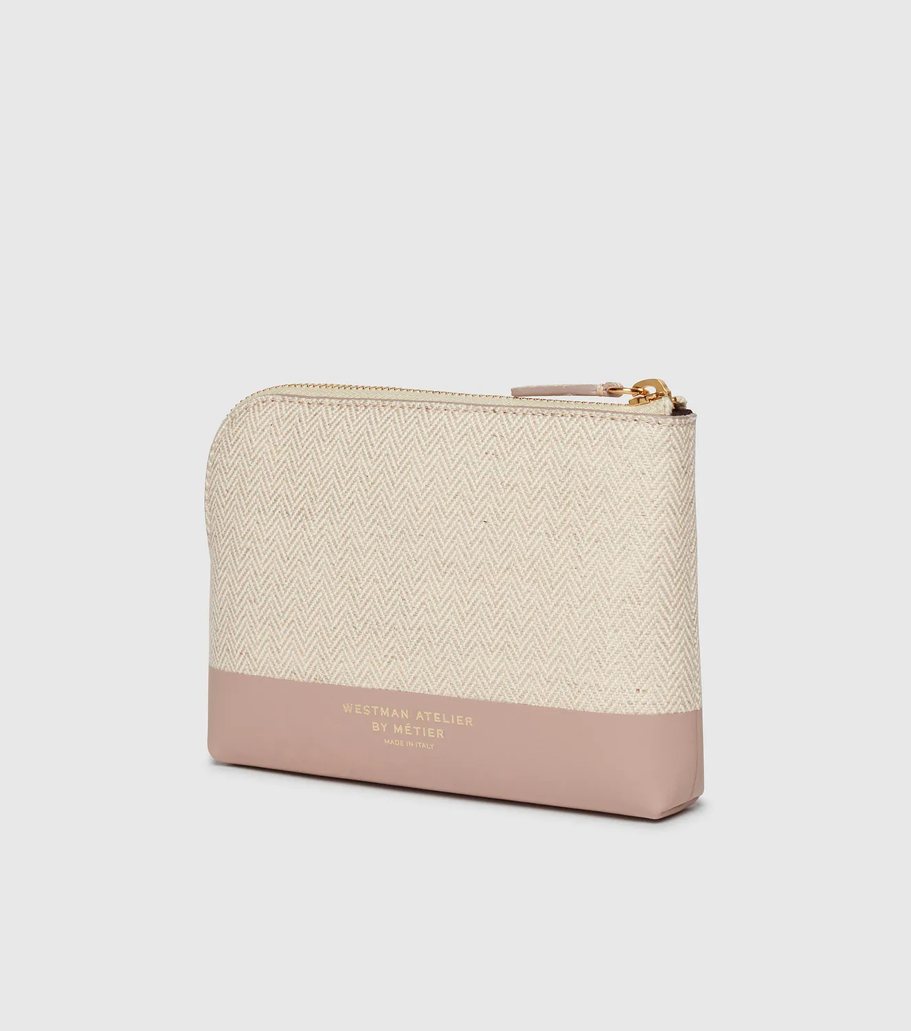 Westman Atelier Makeup Pouch Pochette Herringbone Mauve