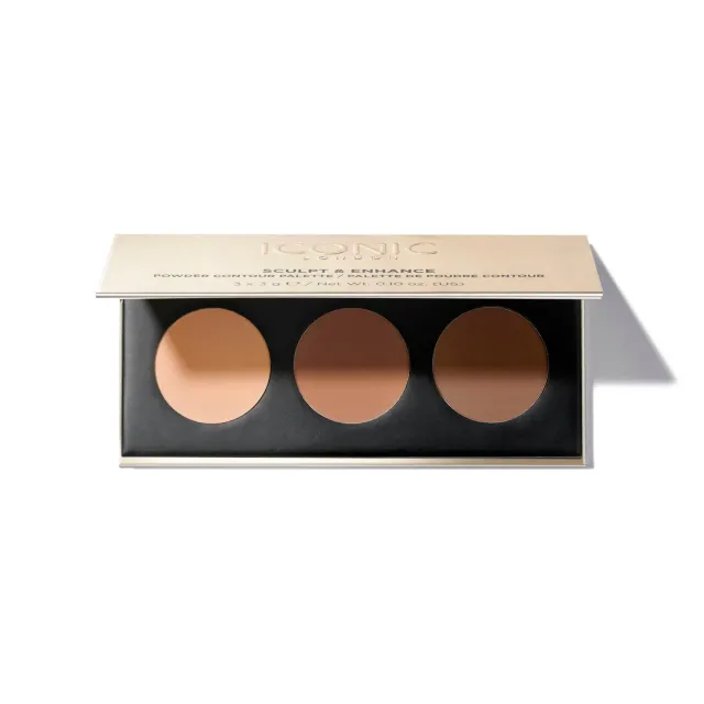 Iconic London Sculpt & Enhance palette contouring in polvere