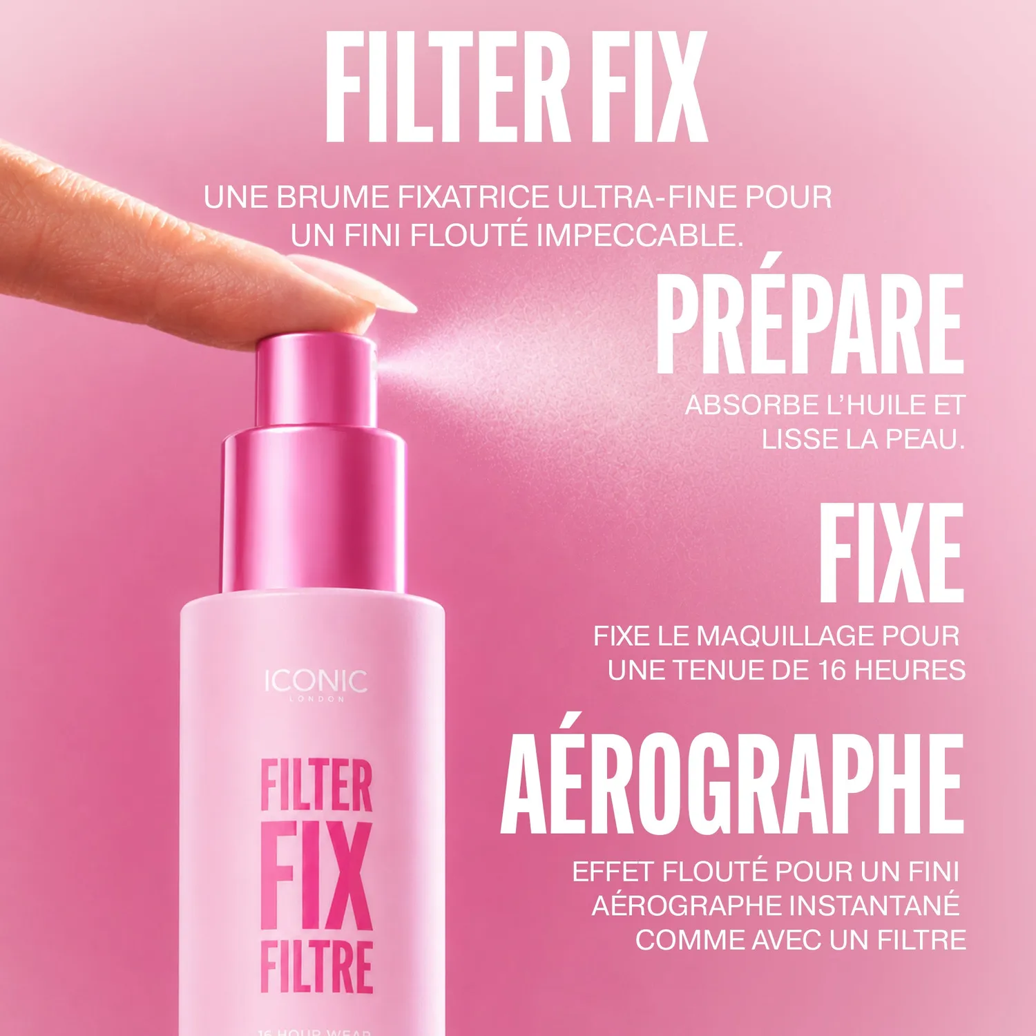 Iconic London Mini Filter Fix spray fissante travel size